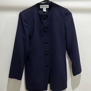 Christian Dior vintage dark blue blazer jacket